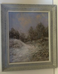 Hand finished frame - antique silver