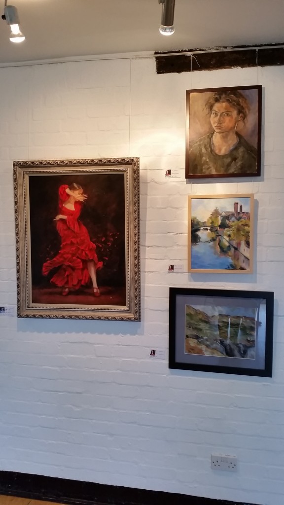 Various works displayed at The Bigger Picture at Lauderdale House.
