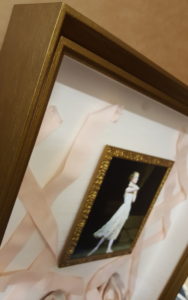 Ballet points and photo in hand finished frame