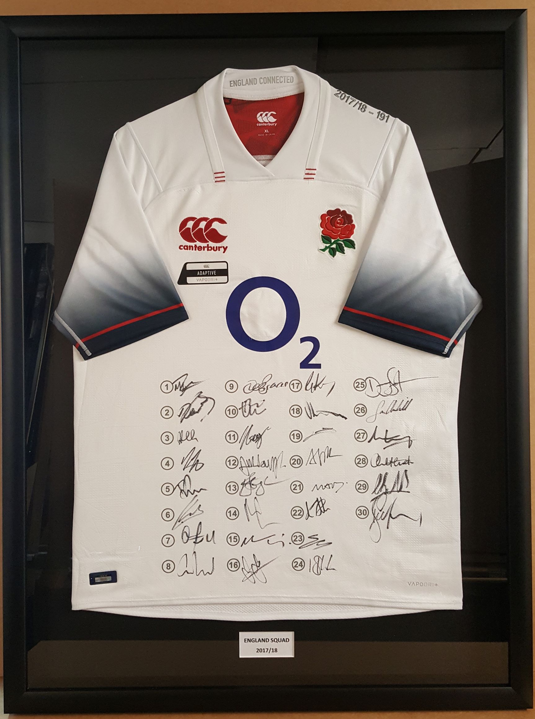 Signed England Rugby Shirt