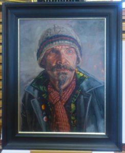 Hand Painted frame with slip